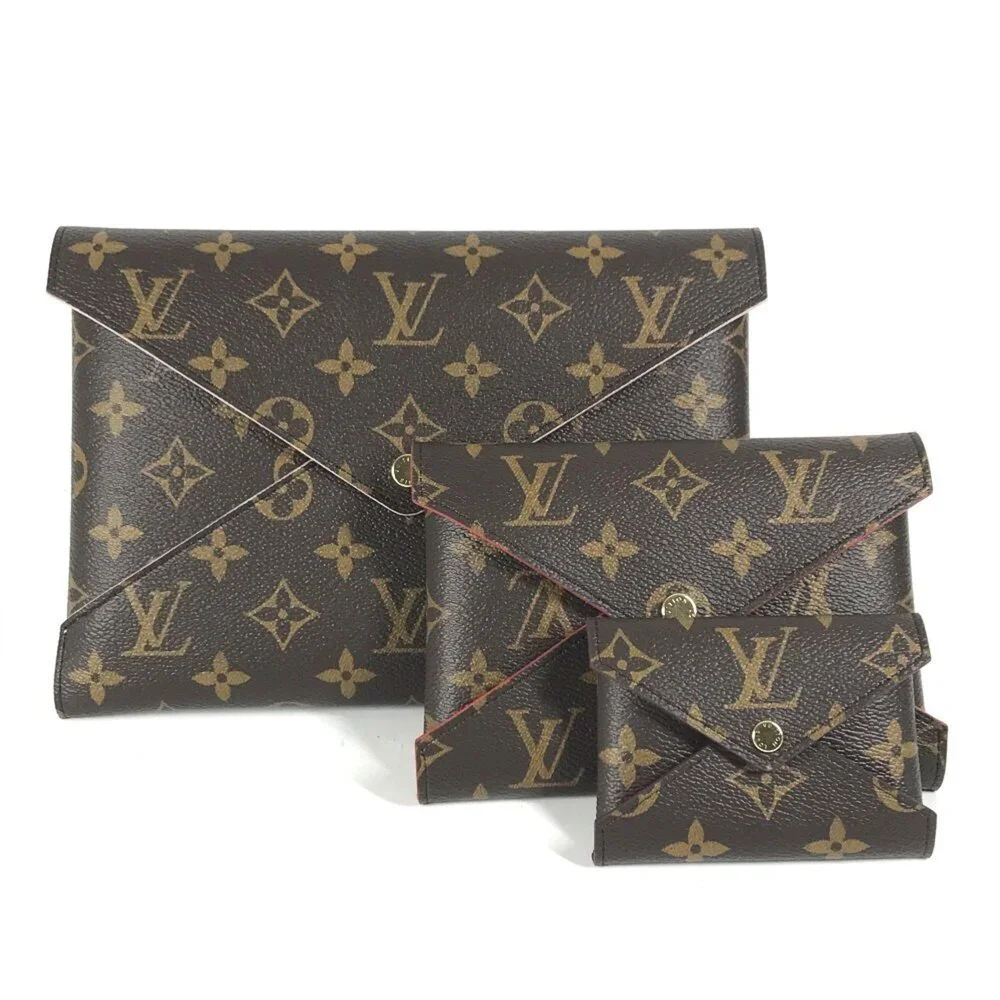 LOUIS VUITTON Brown Monogram Canvas Pochette Pouch